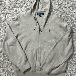 Ralph Lauren Men's Zip-Up Cream Sweater